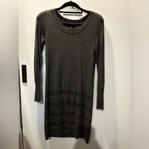 Banana Republic wool sweater dress with gold detail
